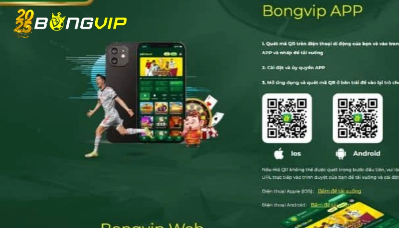 tải app Bongvip Thu hút bởi giao diện tối ưu cùng trải nghiệm mượt mà